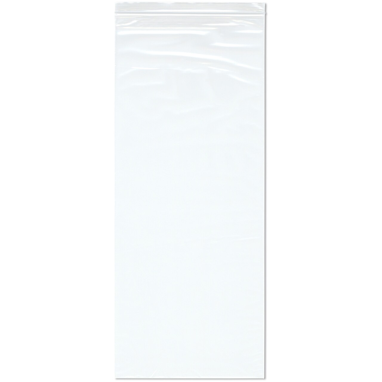 Plymor 10" x 24" (Pack of 100), 2 Mil Zipper Reclosable Plastic Bags